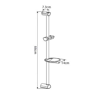 Душевой гарнитур Gappo G8012 хром